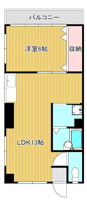 明神マンション1号 201号室 間取り