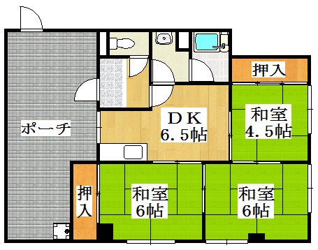 第一暁マンション 402号室 間取り