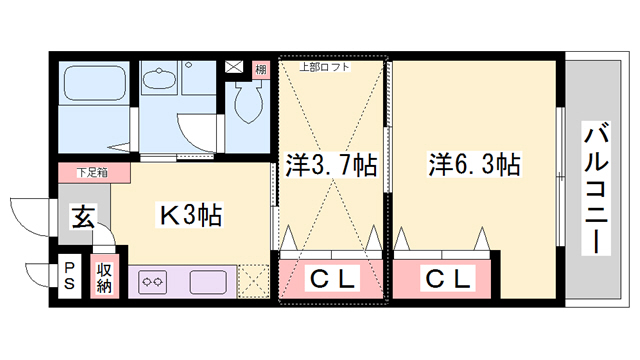 カーサフローラ 間取り図