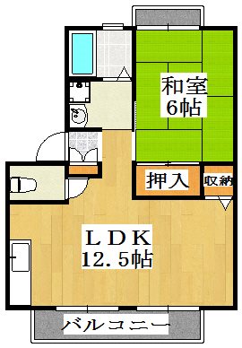 グリーンベルⅡ　E棟 間取り