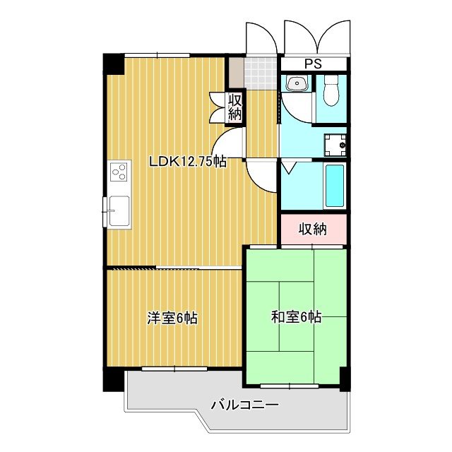 ベネフィス土山 205号室 間取り