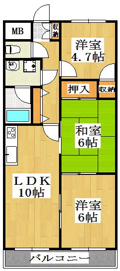 サンフラワー貴崎 503号室 間取り