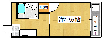 シャンポール藤井 207号室 間取り