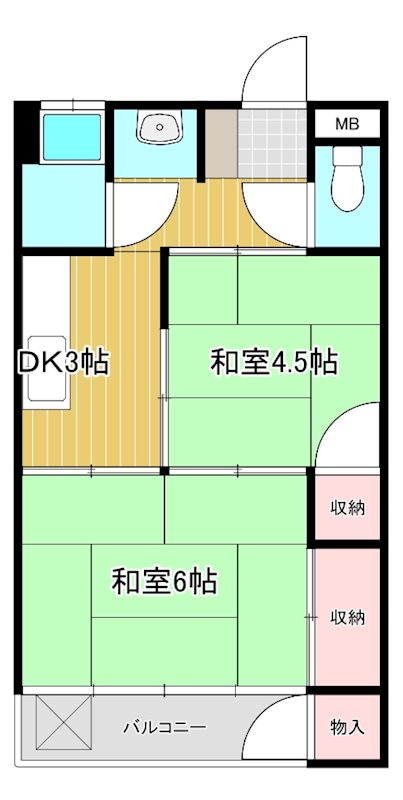 藤井マンション 302号室 間取り