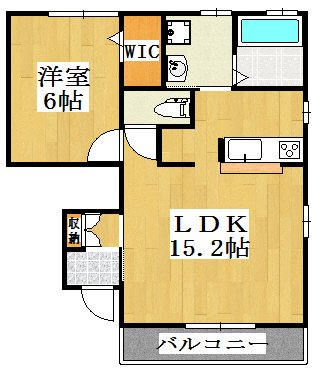 クロノス 105号室 間取り