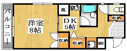 ピュア大久保 2A号室 間取り