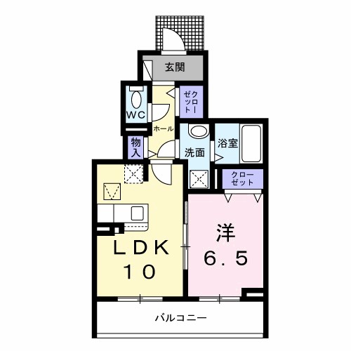 シーパレス弐番館 102号室 間取り