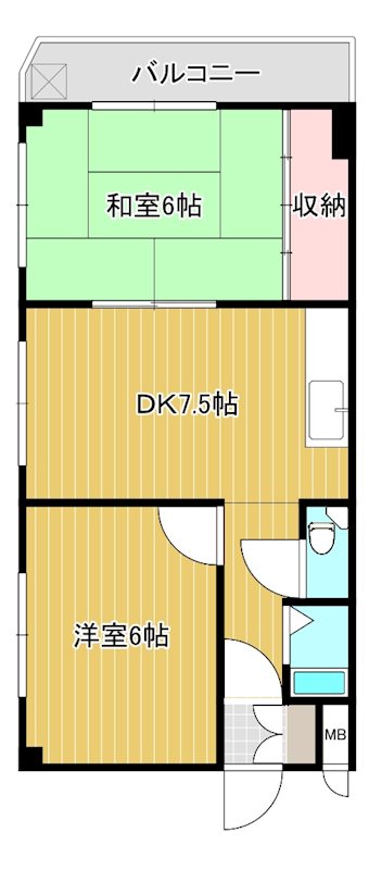 住吉マンション 201号室 間取り