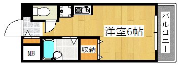サンエキューズⅡ 502号室 間取り