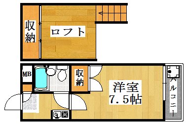 ラピート西明石 206号室 間取り