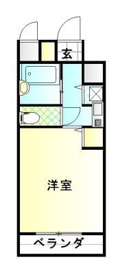 YKハイツ小久保 206号室 間取り