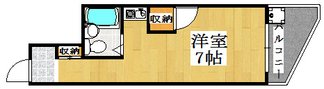 AQUA西明石 403号室 間取り
