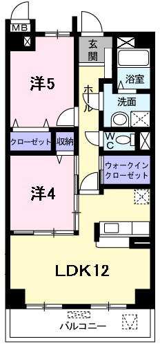 ル・パラディ 間取り図