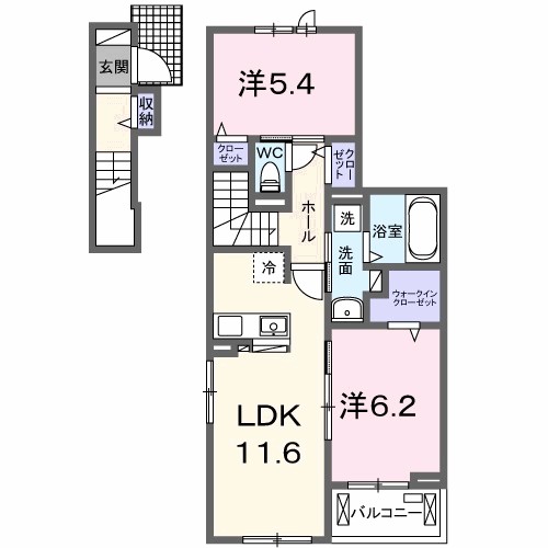 ラフィーネ有瀬 間取り図