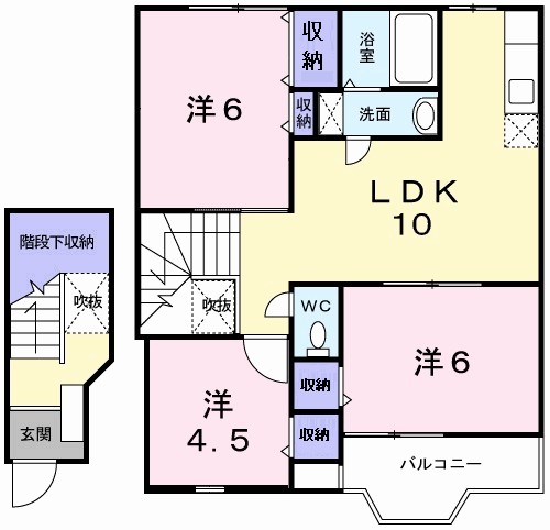 ヒューマンビレッジＡ 間取り図