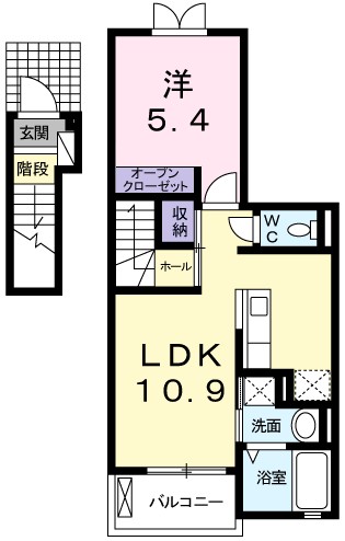パストラルメゾン白水 間取り図