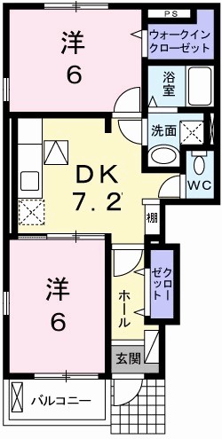 トライアングル 間取り図