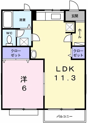 スカイハイツⅢ 間取り図