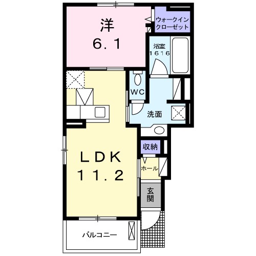 クレモンティーヌ　Ｃ 間取り図