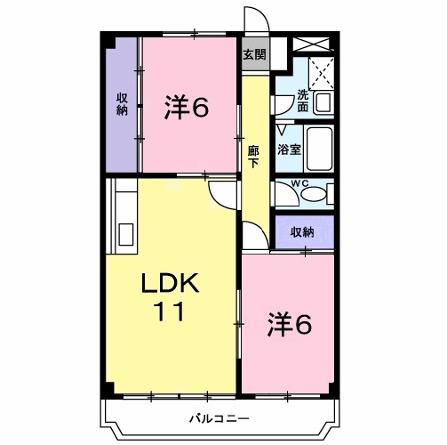 ロワイヤル大久保 間取り図