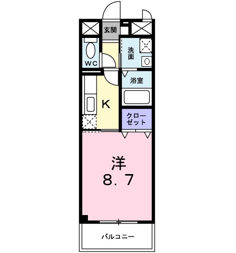 ポラリス壱番館 101号室 間取り