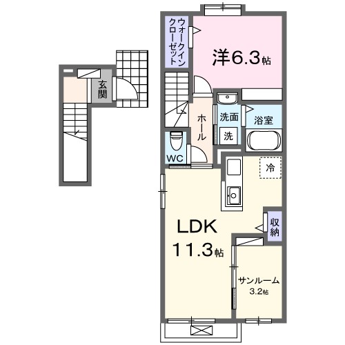 プレシャスコートⅡ 間取り図