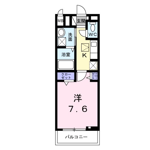 ヒカルサ明石硯町 102号室 間取り