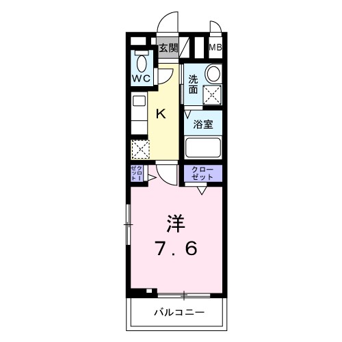 ヒカルサ明石硯町 303号室 間取り