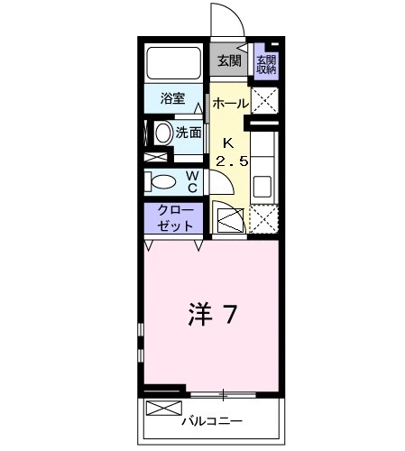 アリアーテ西明石 108号室 間取り