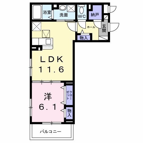 ヴィヴァレス西明石Ⅱ 103号室 間取り