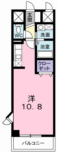いちご館 205号室 間取り