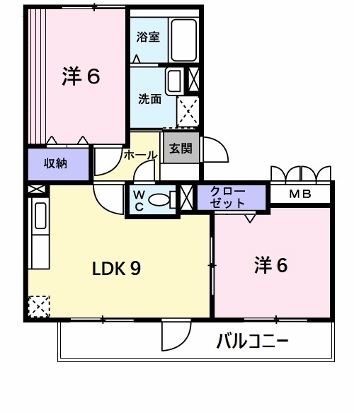 サンエイトＡ 間取り図