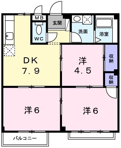 長畑ハイツ 間取り図