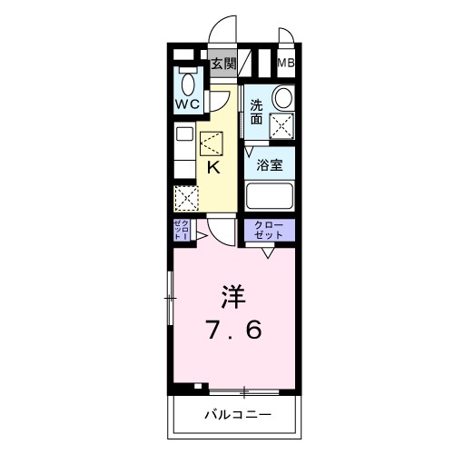 ヒカルサ明石硯町 103号室 間取り