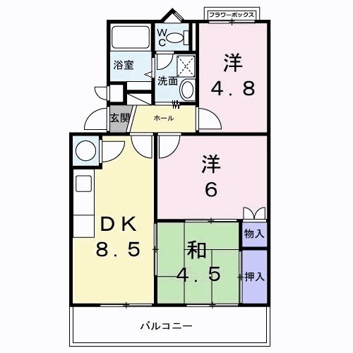 カサグランデ藤江 202号室 間取り