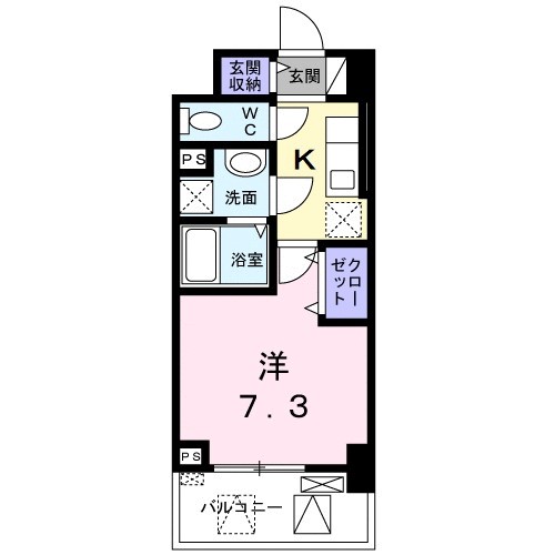 フリーデ明石駅前 502号室 間取り