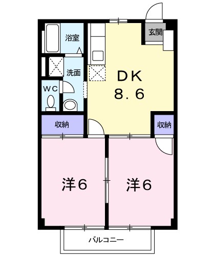 ロイヤルハイツ１ 間取り図