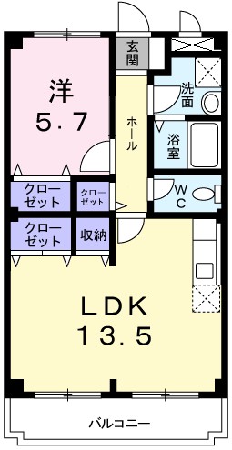 ディアコートＫ 間取り図