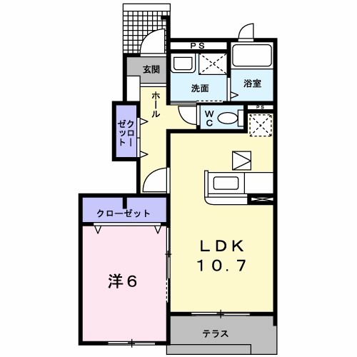 ジェルメ・ミニョン 間取り図