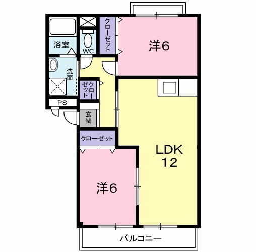 イーストカーサ 202号室 間取り