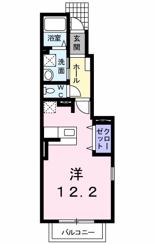アンジェⅡ 101号室 間取り