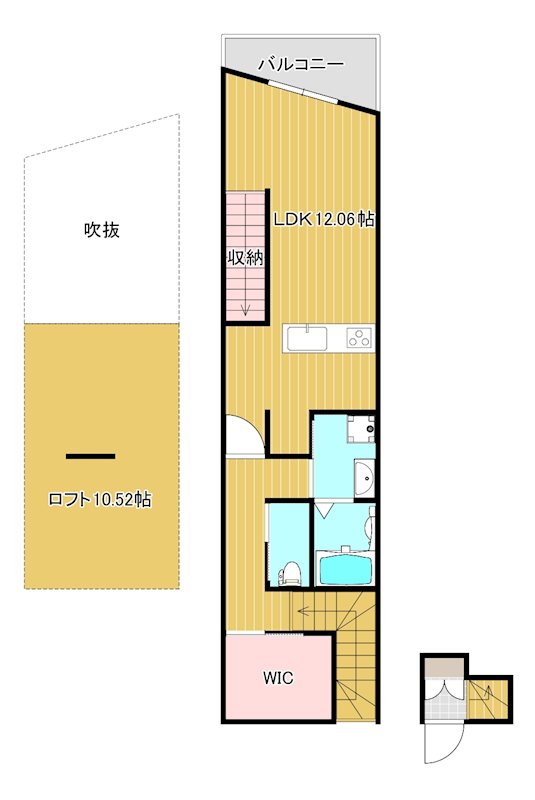 ブロンテ五色山 203号室 間取り