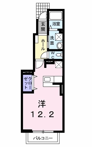 エトワル　ベルメゾン 102号室 間取り