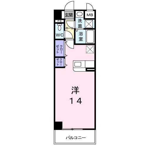 コン・タント・アモーレ 605号室 間取り