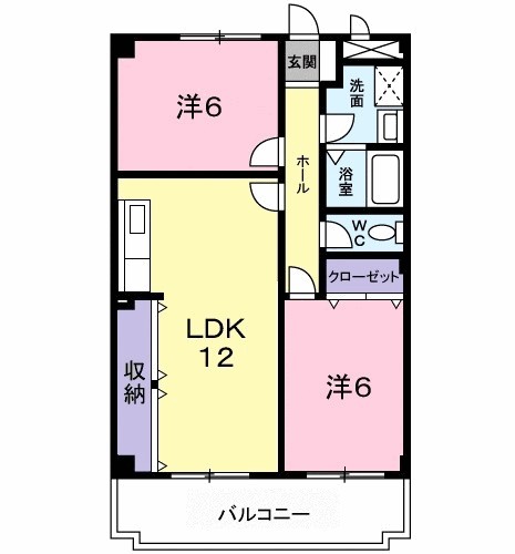 マウンテンハイツ 102号室 間取り