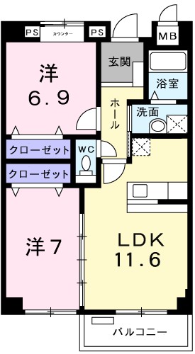 ソレイユ　アリセ 間取り図