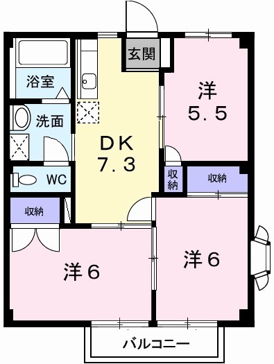 サンハイツ（片山） 間取り図