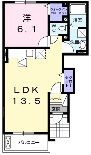 ソレイユ土山Ⅰ 間取り図