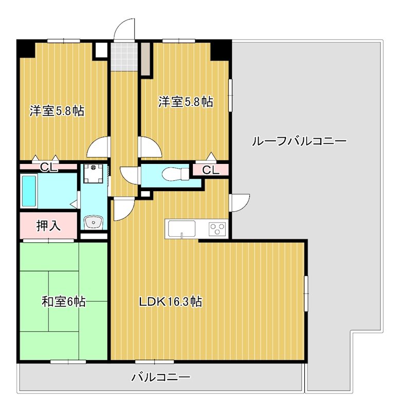 グランプレステージ西明石 間取り図
