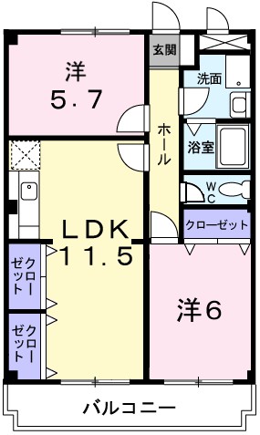 グランフォーレ池上 間取り図